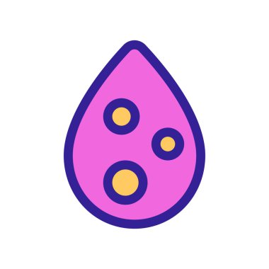 Sıvı ikonun bileşimi bir vektördür. İzole edilmiş kontür sembolü gösterimi