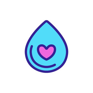 su kıtlığı ikon vektörü. İzole edilmiş kontür sembolü gösterimi