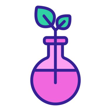 Çevre tıbbı bir ikon vektörüdür. İzole edilmiş kontür sembolü gösterimi