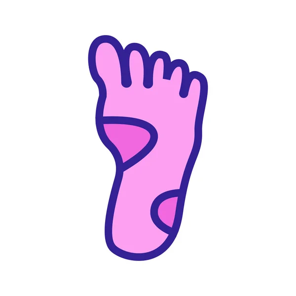 Vektor ikony nohy. Izolovaný obrysový symbol ilustrace — Stockový vektor
