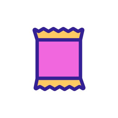 Paket ikon vektöründeki kurabiyeler. İzole edilmiş kontür sembolü gösterimi