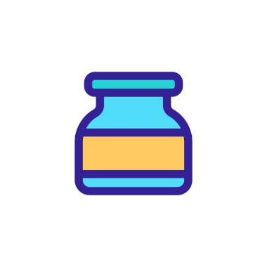 Spor beslenme ikonu vektörü. İzole edilmiş kontür sembolü gösterimi