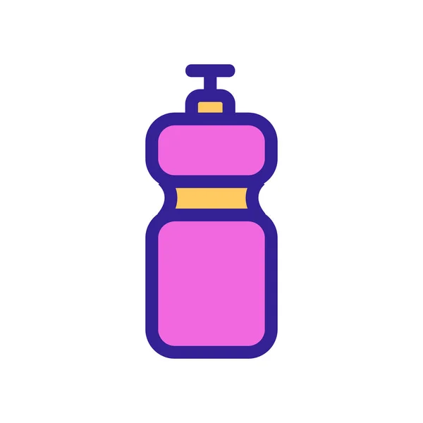Deportes botella icono vector. Ilustración del símbolo de contorno aislado — Vector de stock