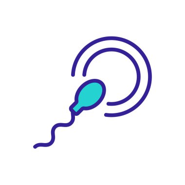 vektör simgesi kavramı. İzole edilmiş kontür sembolü gösterimi