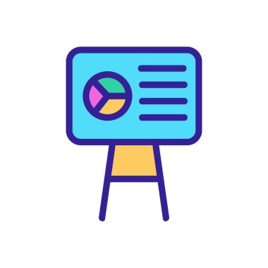 vektör simgesinin sunumu. İzole edilmiş kontür sembolü gösterimi