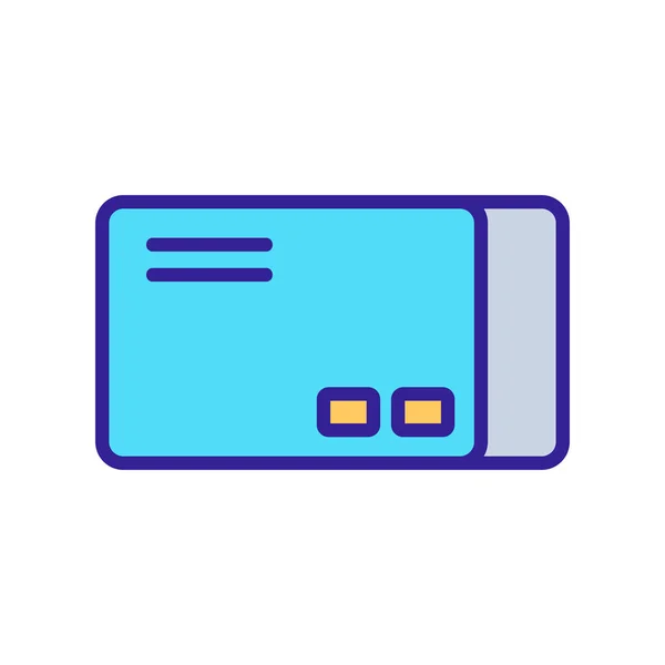 Vetor de ícone de caixa retangular. Isolado contorno símbolo ilustração — Vetor de Stock