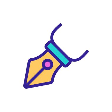 Kopyalama simgesi vektörü. İzole edilmiş kontür sembolü gösterimi