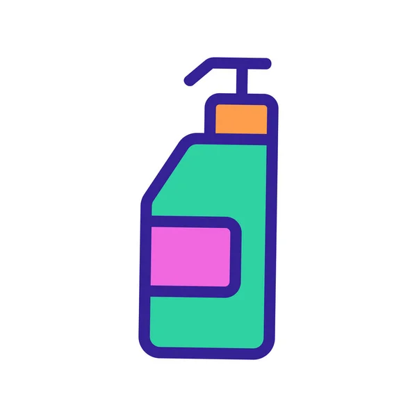 El agente limpiador es un vector de iconos. Ilustración del símbolo de contorno aislado — Archivo Imágenes Vectoriales