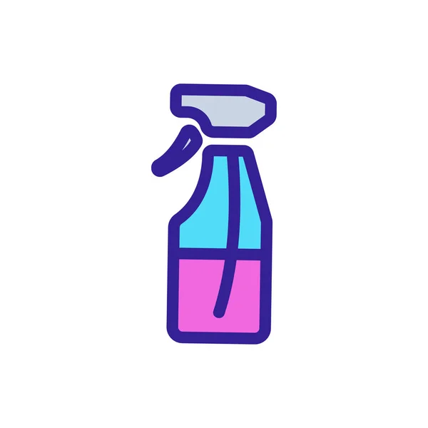 Spray im Flaschensymbol-Vektor. Isolierte Kontursymboldarstellung — Stockvektor