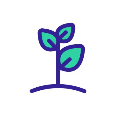 Bahar tohumu ikon vektörü. İzole edilmiş kontür sembolü gösterimi