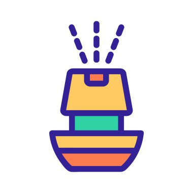 Hava nemlendirici ikon vektörü. İzole edilmiş kontür sembolü gösterimi