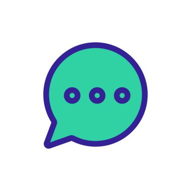 Yazışma simgesi vektörü. İzole edilmiş kontür sembolü gösterimi