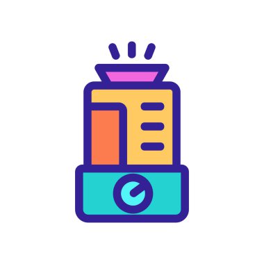 Hava nemlendirici ikon vektörü. İzole edilmiş kontür sembolü gösterimi