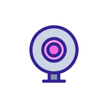 Bilgisayar sürücüsü simgesi vektörü. İzole edilmiş kontür sembolü gösterimi