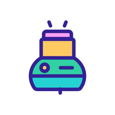 Hava nemlendirici ikon vektörü. İzole edilmiş kontür sembolü gösterimi