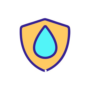 Su püskürtücü vektör simgesi. İzole edilmiş kontür sembolü gösterimi