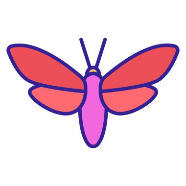 mol simgesi vektörü. İzole edilmiş kontür sembolü gösterimi