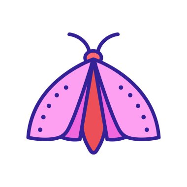 mol simgesi vektörü. İzole edilmiş kontür sembolü gösterimi