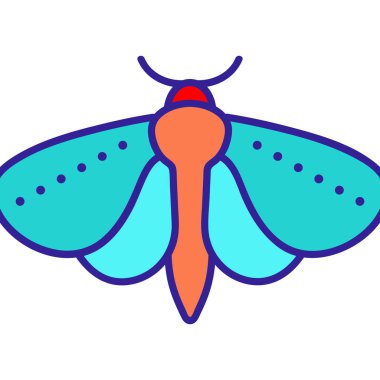 mol simgesi vektörü. İzole edilmiş kontür sembolü gösterimi