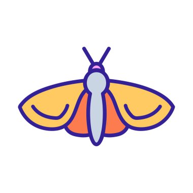 mol simgesi vektörü. İzole edilmiş kontür sembolü gösterimi