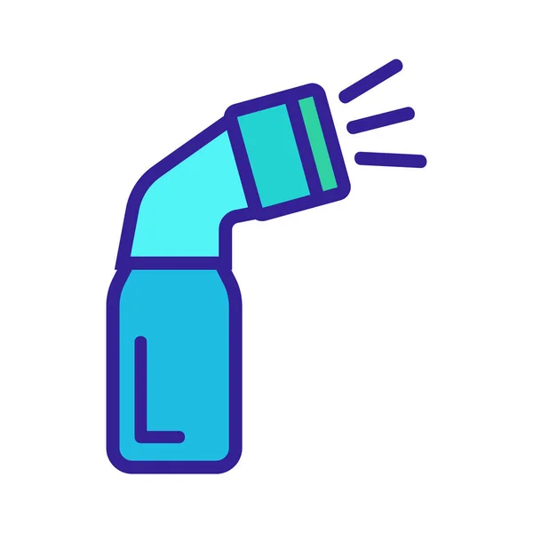 Medicação para vetor ícone asma. Isolado contorno símbolo ilustração — Vetor de Stock