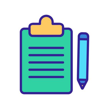 Kopyalama simgesi vektörü. İzole edilmiş kontür sembolü gösterimi