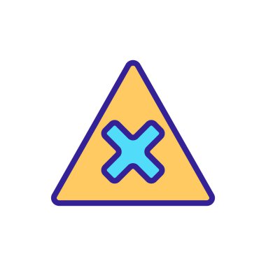 Hata 404 vektör simgesi. İzole edilmiş kontür sembolü gösterimi