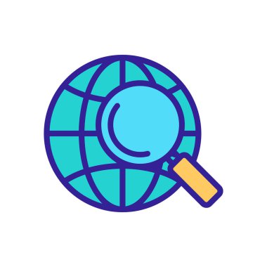 Kara ikonu vektörünü araştırıyorum. İzole edilmiş kontür sembolü gösterimi