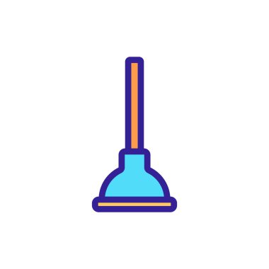 İşaretli tuvalet ikonu vektörü. İzole edilmiş kontür sembolü gösterimi