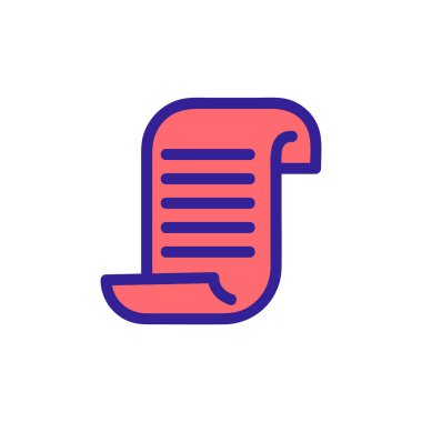 Sihirli büyü ikonu vektörü. İzole edilmiş kontür sembolü gösterimi