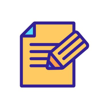 Simge vektörü için dosya. İzole edilmiş kontür sembolü gösterimi