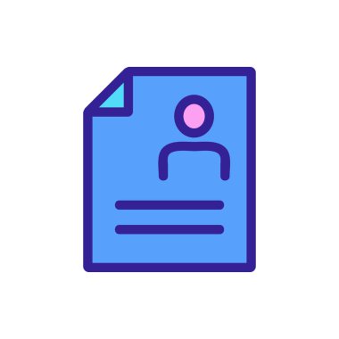 Simge vektörüne devam. İzole edilmiş kontür sembolü gösterimi