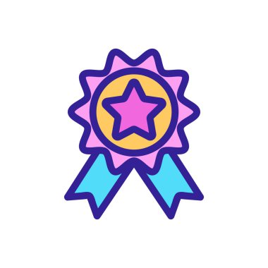 Parti ikon vektörü için ödül. İzole edilmiş kontür sembolü gösterimi