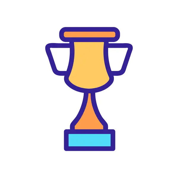 Vektor ikony trofeje. Izolovaný obrysový symbol ilustrace — Stockový vektor