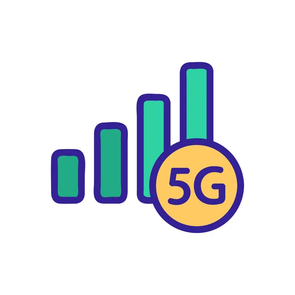 Wifi-verbinding icoon vector. Geïsoleerde contoursymbool illustratie — Stockvector