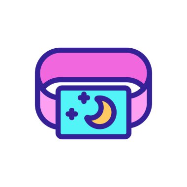 Akıllı ikon vektörü. İzole edilmiş kontür sembolü gösterimi