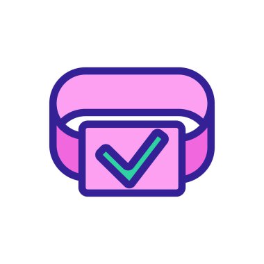 Akıllı ikon vektörü. İzole edilmiş kontür sembolü gösterimi