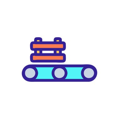 Yenilikçi çiftlik ikonu vektörü. İzole edilmiş kontür sembolü gösterimi