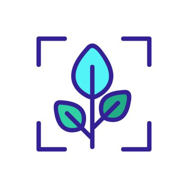 Akıllı çiftlik ikonu vektörü. İzole edilmiş kontür sembolü gösterimi