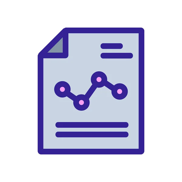 Grafik simgesi vektörünün tanımı. İzole edilmiş kontür sembolü gösterimi — Stok Vektör