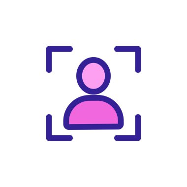 Vektör simgesinin resmi. İzole edilmiş kontür sembolü gösterimi