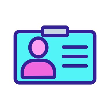 Çalışan simge vektörüne devam et. İzole edilmiş kontür sembolü gösterimi