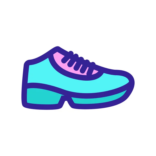 Sneakers ikon vektor. Isolerad kontur symbol illustration — Stock vektor