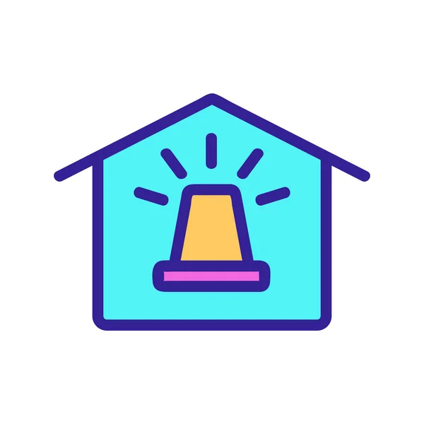 Smart house icon vector. Isolated contour symbol illustration — Stock Vector