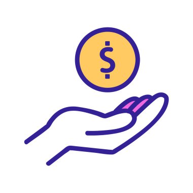 Nakit ikon vektörü. İzole edilmiş kontür sembolü gösterimi