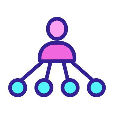 blog simgesi vektörü. İzole edilmiş kontür sembolü gösterimi