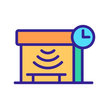 Akıllı ikon vektörü. İzole edilmiş kontür sembolü gösterimi