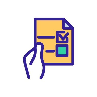 Formu dolduran vektör simgesidir. İzole edilmiş kontür sembolü gösterimi