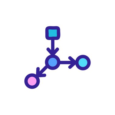 Vektör simgesi planı özellikleri. İzole edilmiş kontür sembolü gösterimi