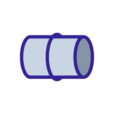 Kaynak boruları ikon vektörü. İzole edilmiş kontür sembolü gösterimi